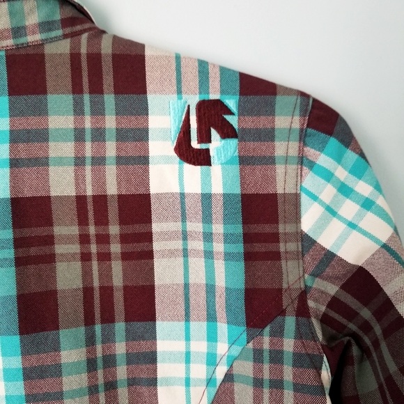 Burton Womens Plaid Button Up - Picture 4 of 5